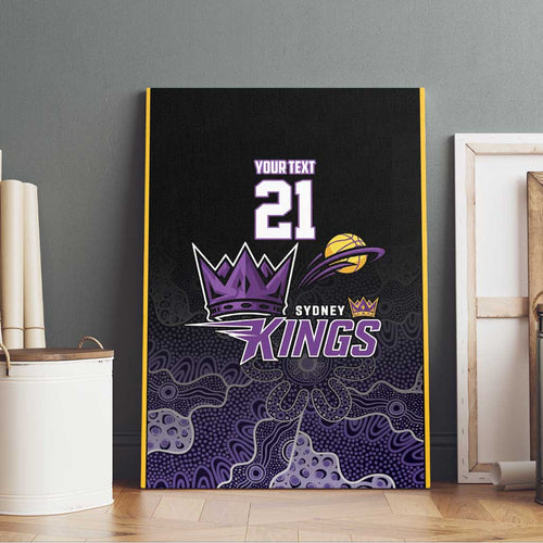 Basketball Custom Sydney Canvas Wall Art Simple Australian Dot Art - Aussie Hoodie