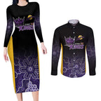 Basketball Custom Sydney Couples Matching Long Sleeve Bodycon Dress and Long Sleeve Button Shirt Simple Australian Dot Art - Aussie Hoodie