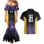 Basketball Custom Sydney Couples Matching Mermaid Dress and Hawaiian Shirt Simple Australian Dot Art - Aussie Hoodie