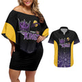 Basketball Custom Sydney Couples Matching Off Shoulder Short Dress and Hawaiian Shirt Simple Australian Dot Art - Aussie Hoodie