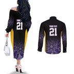 Basketball Custom Sydney Couples Matching Off The Shoulder Long Sleeve Dress and Long Sleeve Button Shirt Simple Australian Dot Art - Aussie Hoodie