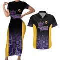 Basketball Custom Sydney Couples Matching Short Sleeve Bodycon Dress and Hawaiian Shirt Simple Australian Dot Art - Aussie Hoodie