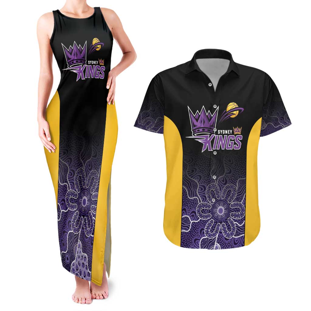 Basketball Custom Sydney Couples Matching Tank Maxi Dress and Hawaiian Shirt Simple Australian Dot Art - Aussie Hoodie