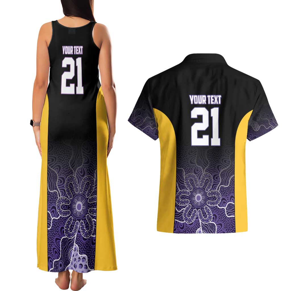 Basketball Custom Sydney Couples Matching Tank Maxi Dress and Hawaiian Shirt Simple Australian Dot Art - Aussie Hoodie