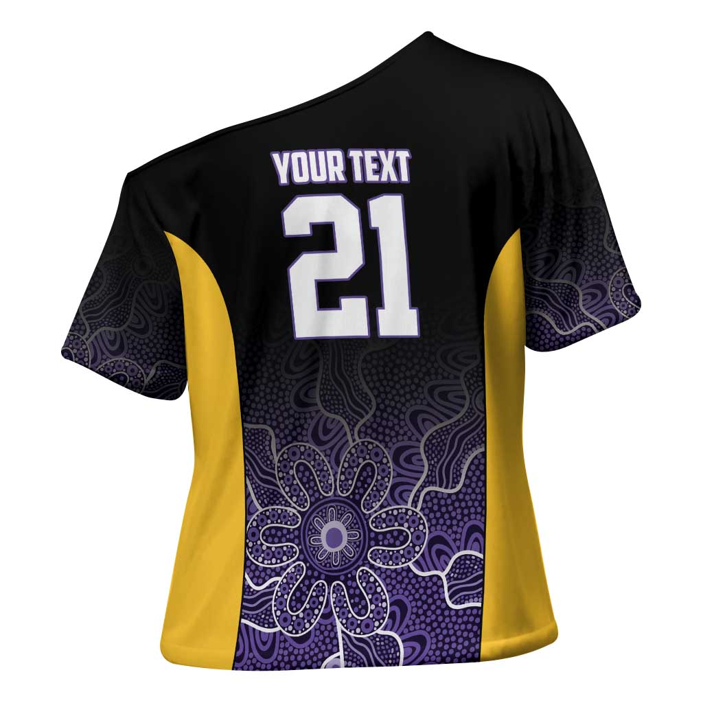 Basketball Custom Sydney Cross Shoulder Shirt Simple Australian Dot Art - Aussie Hoodie