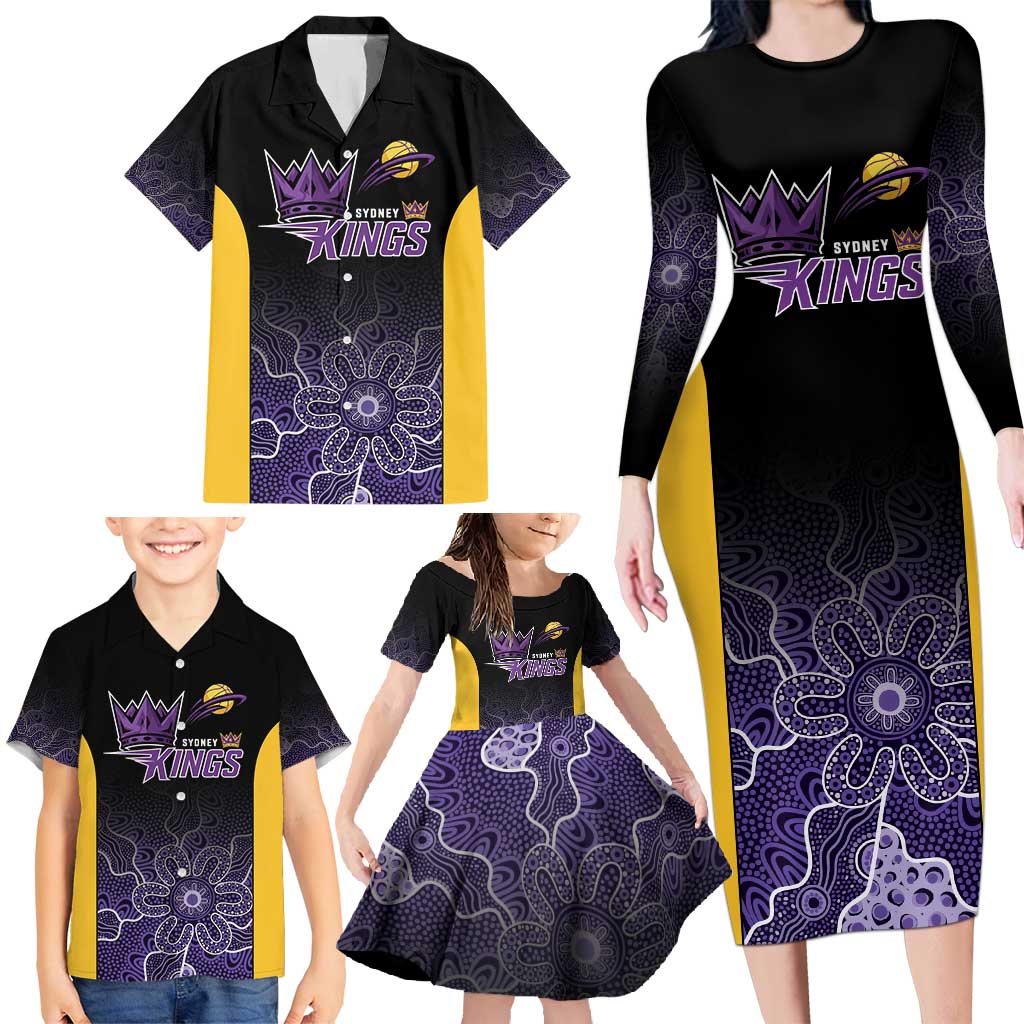 Basketball Custom Sydney Family Matching Long Sleeve Bodycon Dress and Hawaiian Shirt Simple Australian Dot Art - Aussie Hoodie