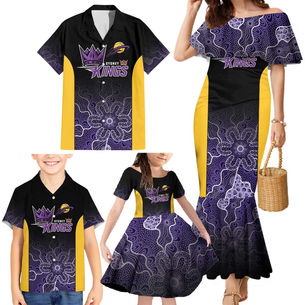 Basketball Custom Sydney Family Matching Mermaid Dress and Hawaiian Shirt Simple Australian Dot Art - Aussie Hoodie