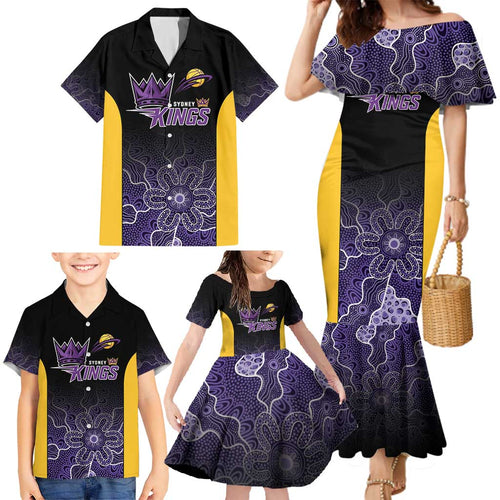 Basketball Custom Sydney Family Matching Mermaid Dress and Hawaiian Shirt Simple Australian Dot Art - Aussie Hoodie