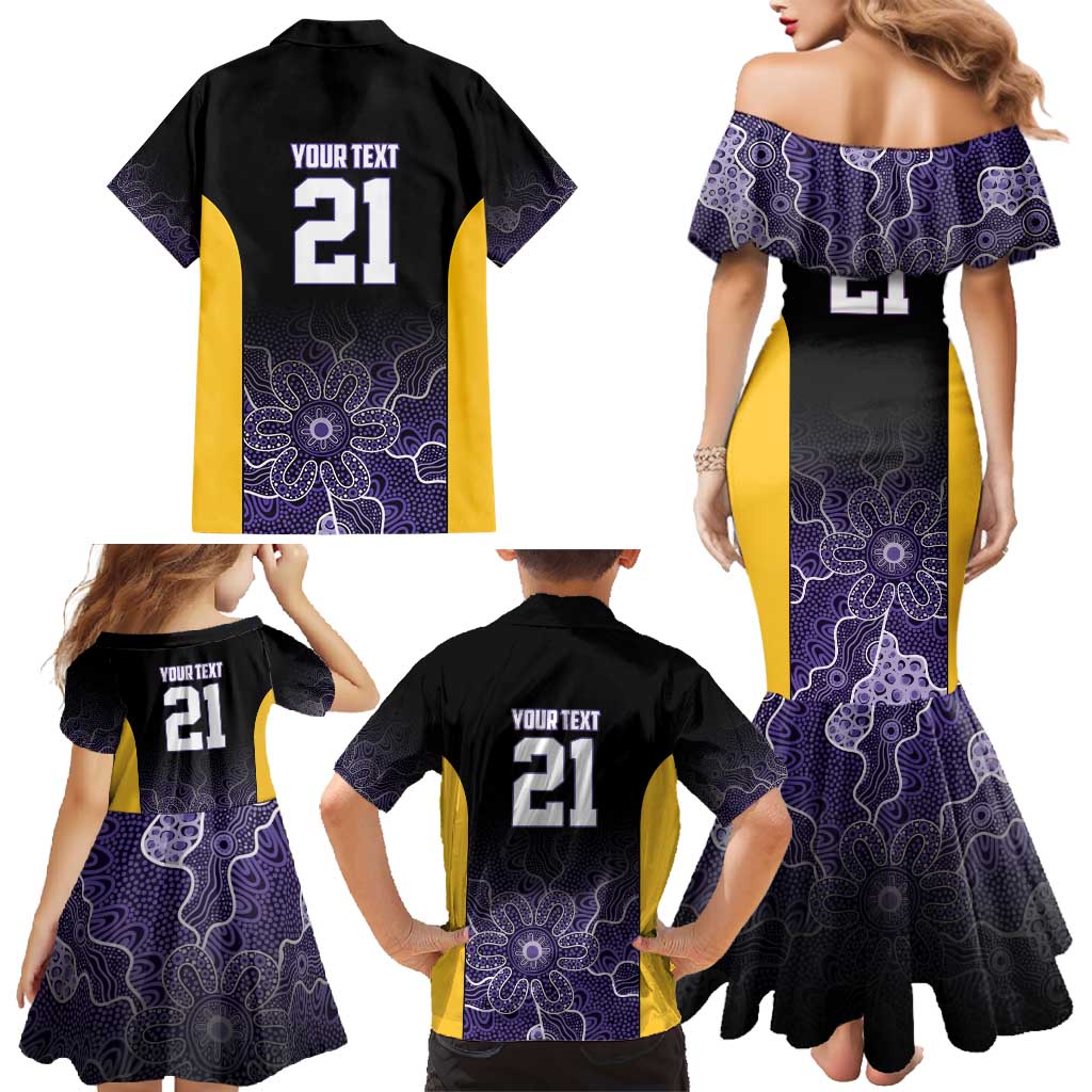 Basketball Custom Sydney Family Matching Mermaid Dress and Hawaiian Shirt Simple Australian Dot Art - Aussie Hoodie