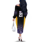 Basketball Custom Sydney Family Matching Off The Shoulder Long Sleeve Dress and Hawaiian Shirt Simple Australian Dot Art - Aussie Hoodie