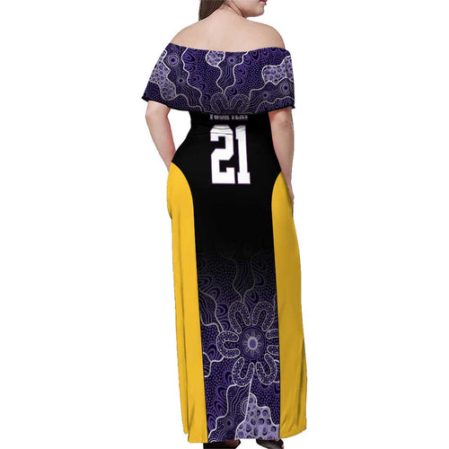 Basketball Custom Sydney Family Matching Off Shoulder Maxi Dress and Hawaiian Shirt Simple Australian Dot Art - Aussie Hoodie