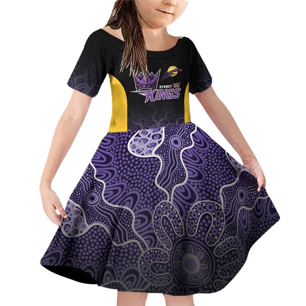 Basketball Custom Sydney Family Matching Off Shoulder Short Dress and Hawaiian Shirt Simple Australian Dot Art - Aussie Hoodie