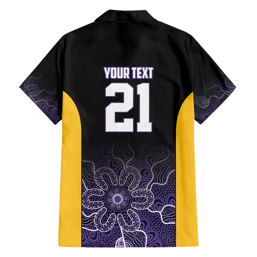 Basketball Custom Sydney Family Matching Off Shoulder Short Dress and Hawaiian Shirt Simple Australian Dot Art - Aussie Hoodie