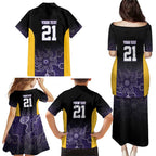 Basketball Custom Sydney Family Matching Puletasi and Hawaiian Shirt Simple Australian Dot Art - Aussie Hoodie