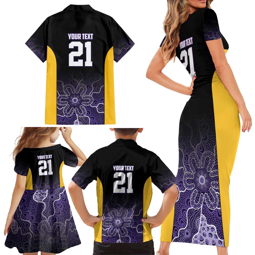 Basketball Custom Sydney Family Matching Short Sleeve Bodycon Dress and Hawaiian Shirt Simple Australian Dot Art - Aussie Hoodie