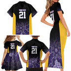 Basketball Custom Sydney Family Matching Short Sleeve Bodycon Dress and Hawaiian Shirt Simple Australian Dot Art - Aussie Hoodie