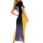 Basketball Custom Sydney Family Matching Short Sleeve Bodycon Dress and Hawaiian Shirt Simple Australian Dot Art - Aussie Hoodie