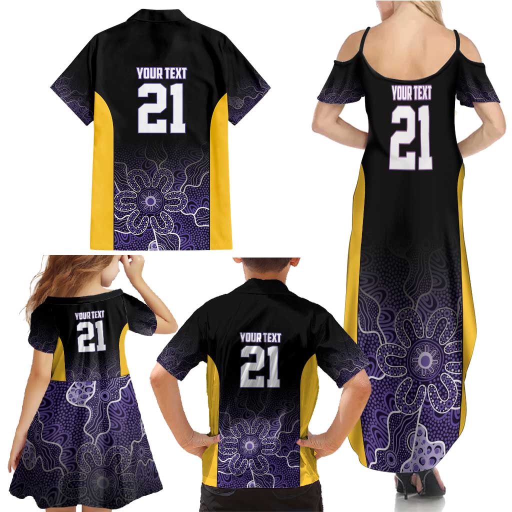 Basketball Custom Sydney Family Matching Summer Maxi Dress and Hawaiian Shirt Simple Australian Dot Art - Aussie Hoodie