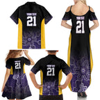 Basketball Custom Sydney Family Matching Summer Maxi Dress and Hawaiian Shirt Simple Australian Dot Art - Aussie Hoodie
