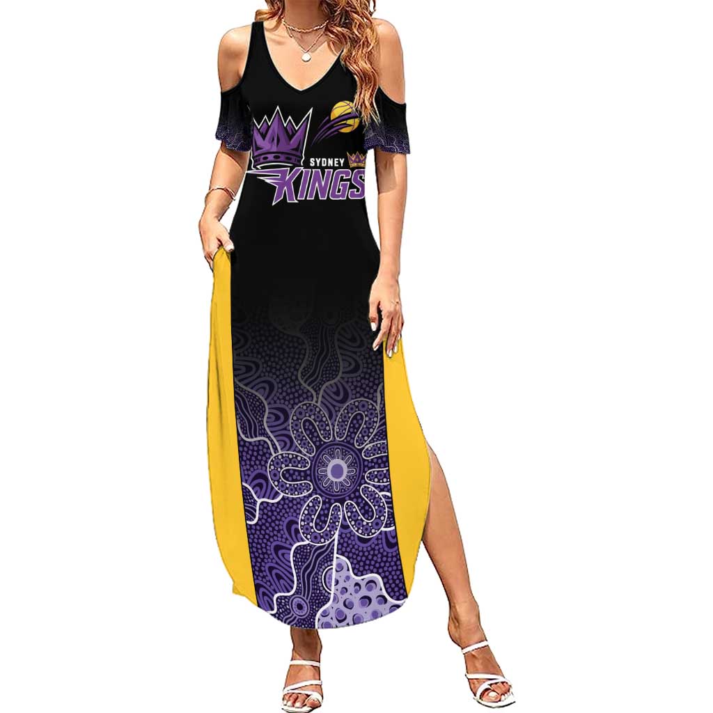Basketball Custom Sydney Family Matching Summer Maxi Dress and Hawaiian Shirt Simple Australian Dot Art - Aussie Hoodie