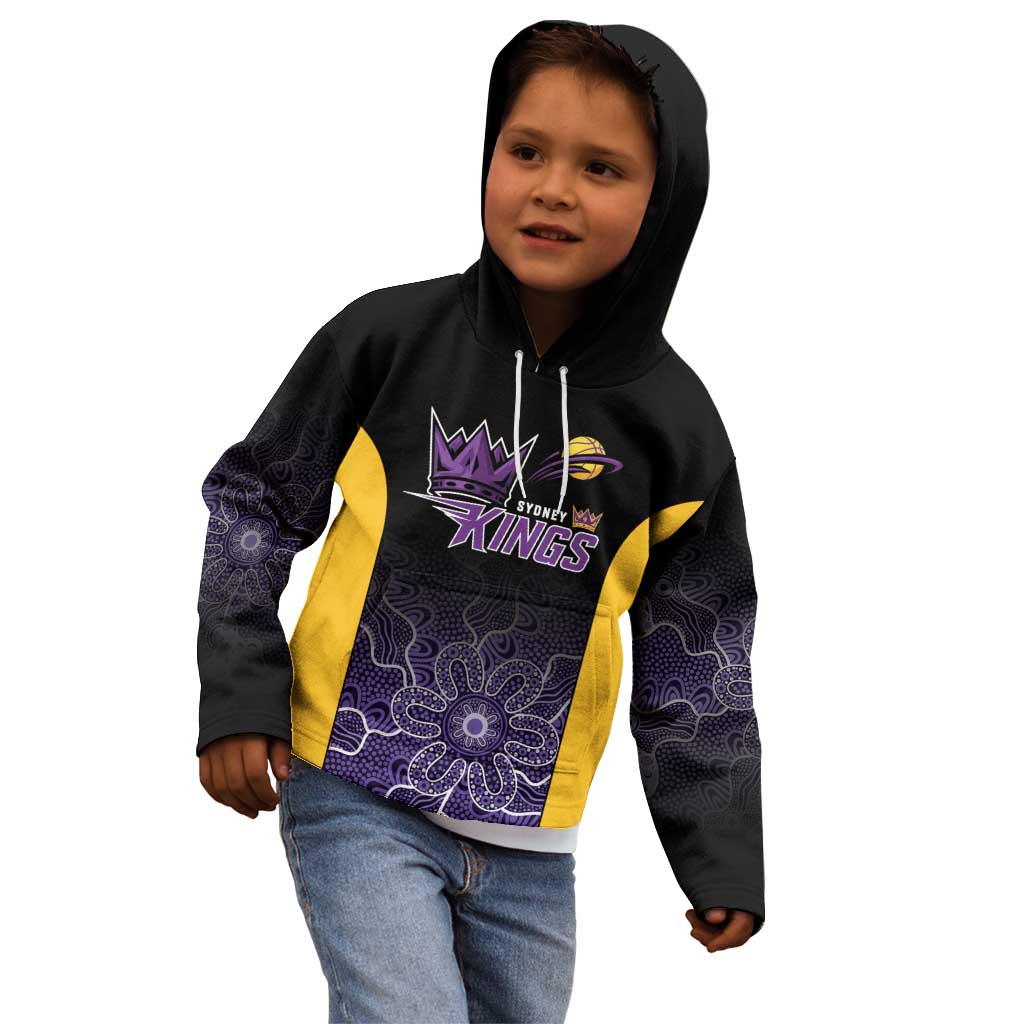 Basketball Custom Sydney Kid Hoodie Simple Australian Dot Art - Aussie Hoodie