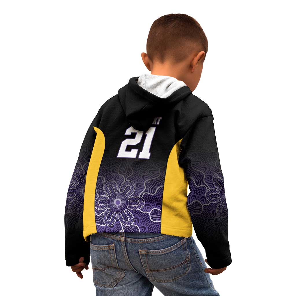 Basketball Custom Sydney Kid Hoodie Simple Australian Dot Art - Aussie Hoodie