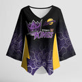 Basketball Custom Sydney Kimono Sleeve Blouse Simple Australian Dot Art - Aussie Hoodie