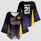 Basketball Custom Sydney Kimono Sleeve Blouse Simple Australian Dot Art - Aussie Hoodie