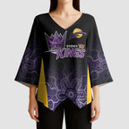 Basketball Custom Sydney Kimono Sleeve Blouse Simple Australian Dot Art - Aussie Hoodie