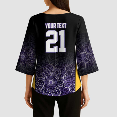 Basketball Custom Sydney Kimono Sleeve Blouse Simple Australian Dot Art - Aussie Hoodie