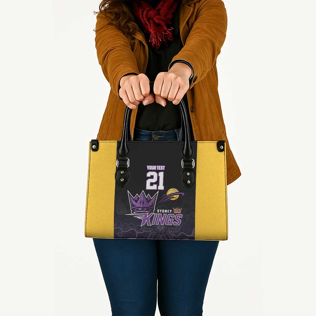 Basketball Custom Sydney Leather Bag Simple Australian Dot Art - Aussie Hoodie