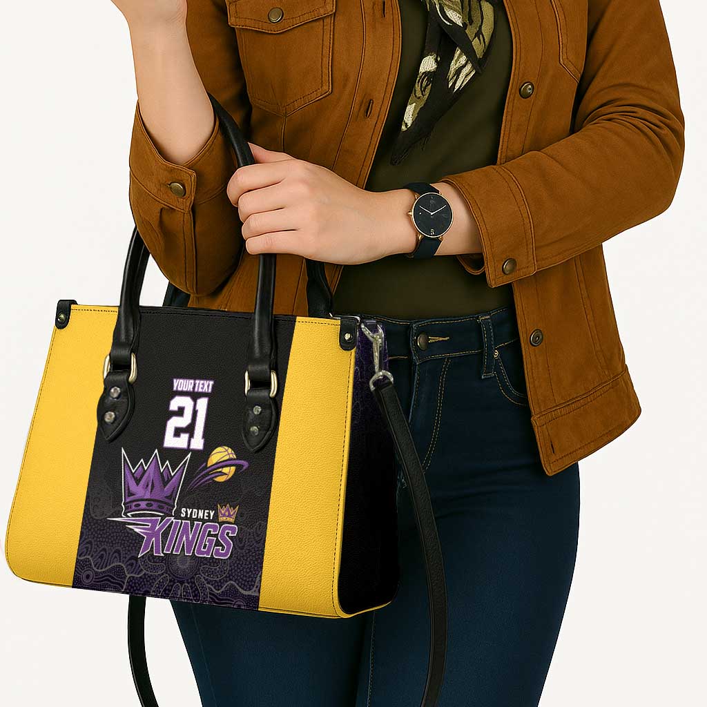 Basketball Custom Sydney Leather Bag Simple Australian Dot Art - Aussie Hoodie