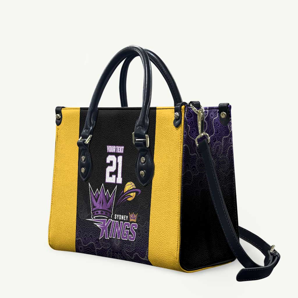 Basketball Custom Sydney Leather Bag Simple Australian Dot Art - Aussie Hoodie
