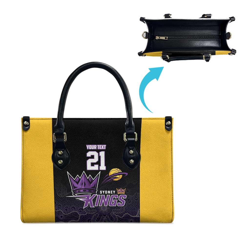 Basketball Custom Sydney Leather Bag Simple Australian Dot Art - Aussie Hoodie
