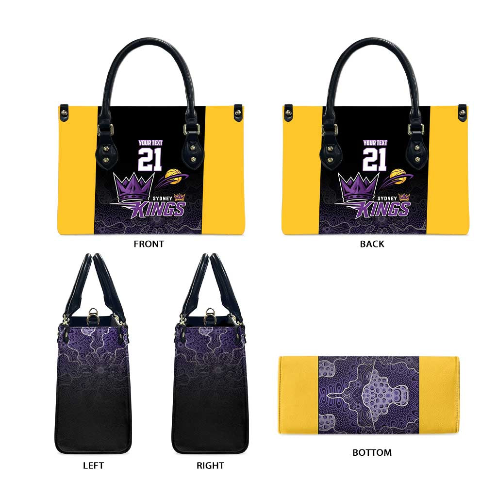 Basketball Custom Sydney Leather Bag Simple Australian Dot Art - Aussie Hoodie