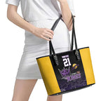 Basketball Custom Sydney Leather Tote Bag Simple Australian Dot Art - Aussie Hoodie