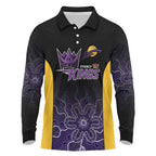 Basketball Custom Sydney Long Sleeve Polo Shirt Simple Australian Dot Art - Aussie Hoodie