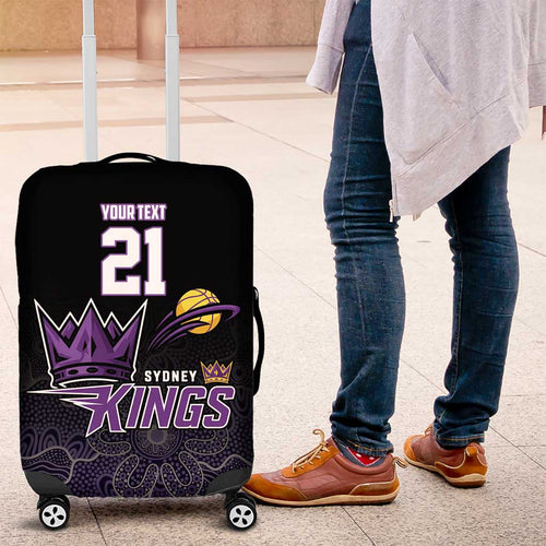 Basketball Custom Sydney Luggage Cover Simple Australian Dot Art - Aussie Hoodie