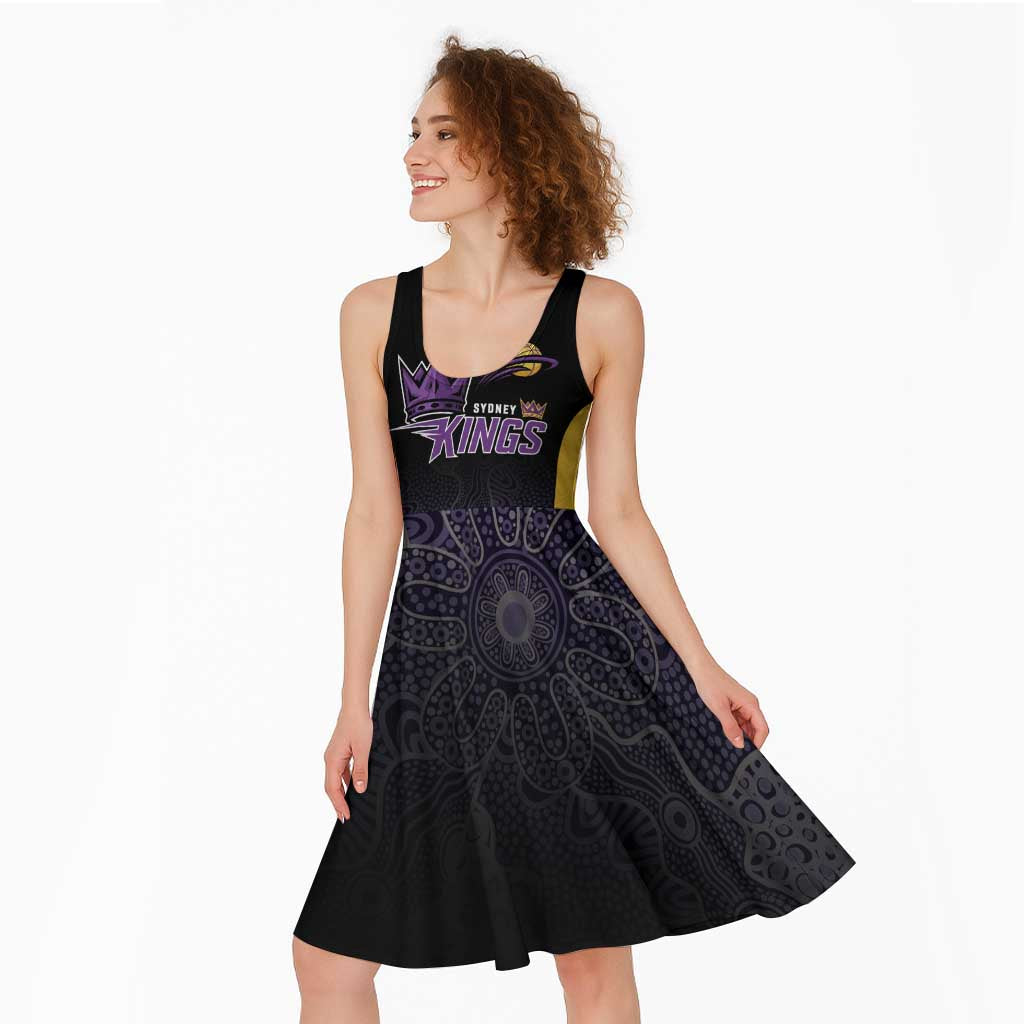 Basketball Custom Sydney Midi Dress Simple Australian Dot Art - Aussie Hoodie