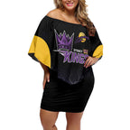 Basketball Custom Sydney Off Shoulder Short Dress Simple Australian Dot Art - Aussie Hoodie