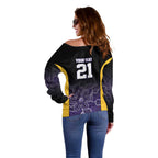 Basketball Custom Sydney Off Shoulder Sweater Simple Australian Dot Art - Aussie Hoodie