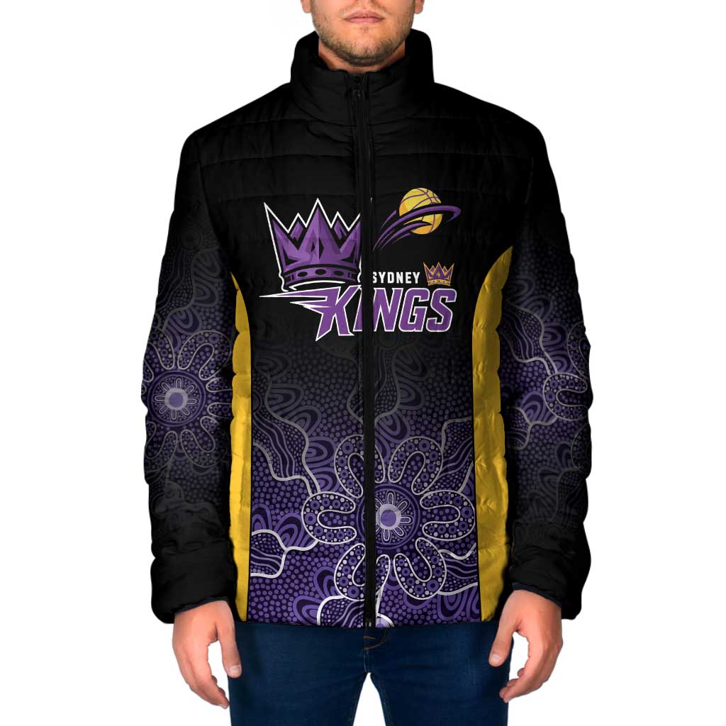 Basketball Custom Sydney Padded Jacket Simple Australian Dot Art - Aussie Hoodie