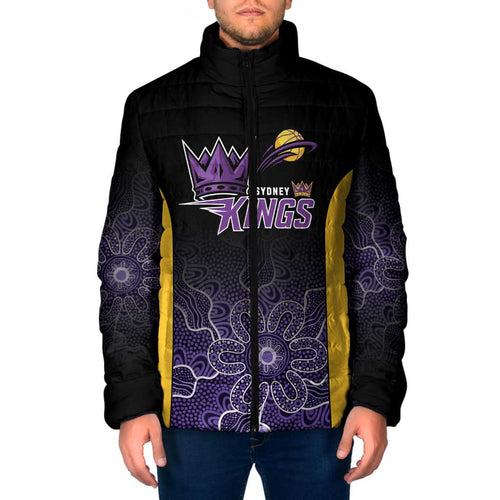 Basketball Custom Sydney Padded Jacket Simple Australian Dot Art - Aussie Hoodie