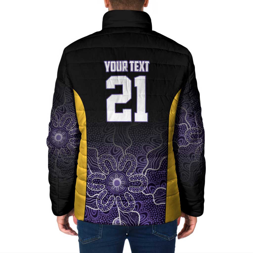 Basketball Custom Sydney Padded Jacket Simple Australian Dot Art - Aussie Hoodie