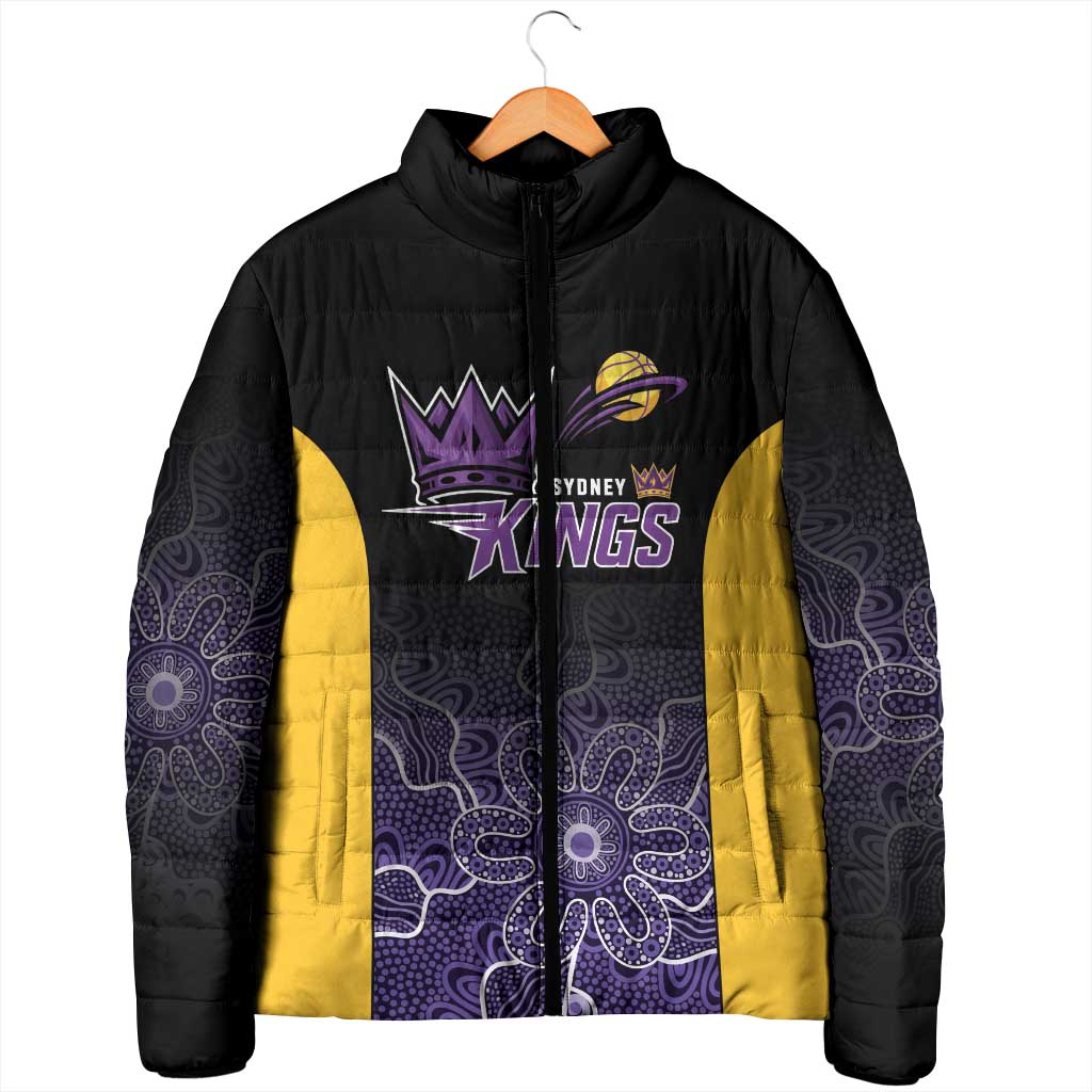 Basketball Custom Sydney Padded Jacket Simple Australian Dot Art - Aussie Hoodie