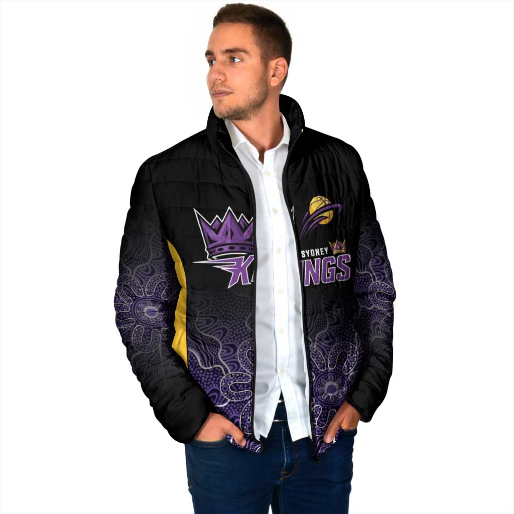 Basketball Custom Sydney Padded Jacket Simple Australian Dot Art - Aussie Hoodie