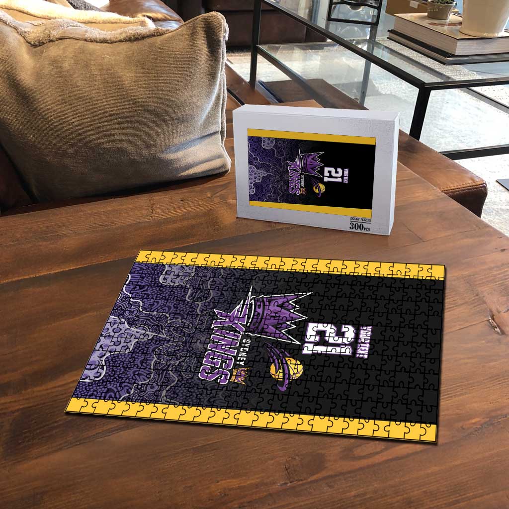 Basketball Custom Sydney Puzzle Simple Australian Dot Art LT9