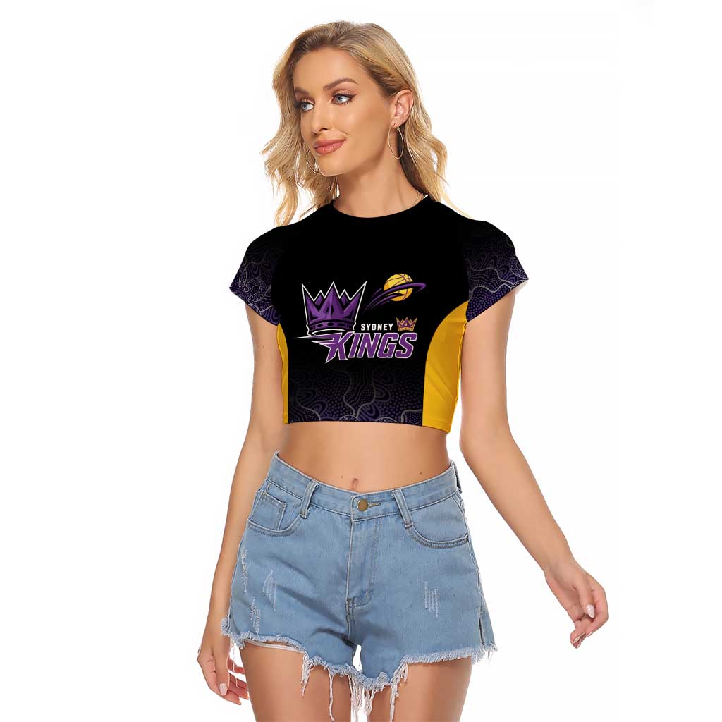 Basketball Custom Sydney Raglan Cropped T Shirt Simple Australian Dot Art - Aussie Hoodie