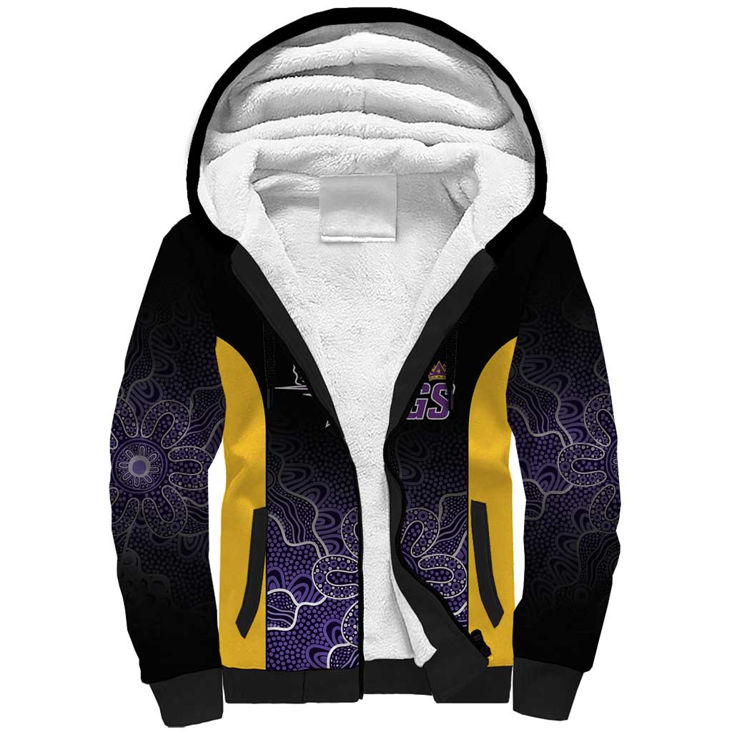 Basketball Custom Sydney Sherpa Hoodie Simple Australian Dot Art - Aussie Hoodie
