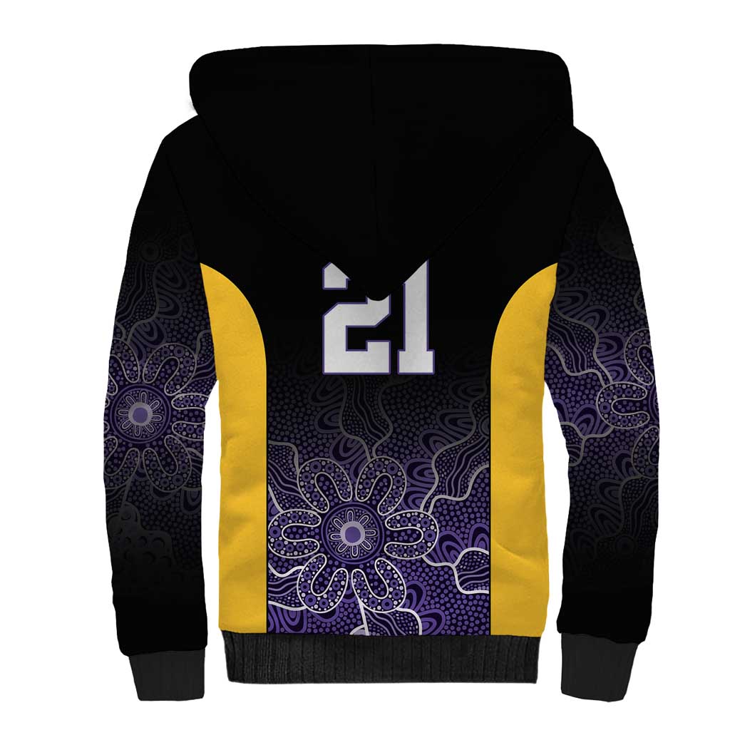 Basketball Custom Sydney Sherpa Hoodie Simple Australian Dot Art - Aussie Hoodie